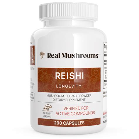 Organic Reishi Mushroom Capsules by Real Mushrooms