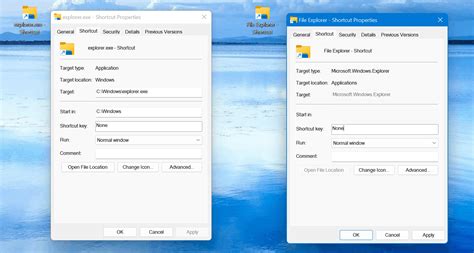 Windows 11 & Windows 10, File explorer shortcuts different behavior ...