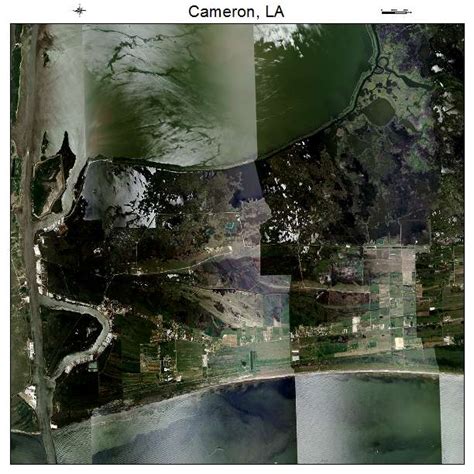 Aerial Photography Map of Cameron, LA Louisiana