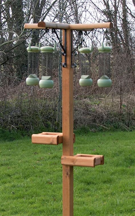 Bird Feeding Station Large Deluxe | Etsy in 2020 | Bird feeding station, Bird feeders, Wooden ...