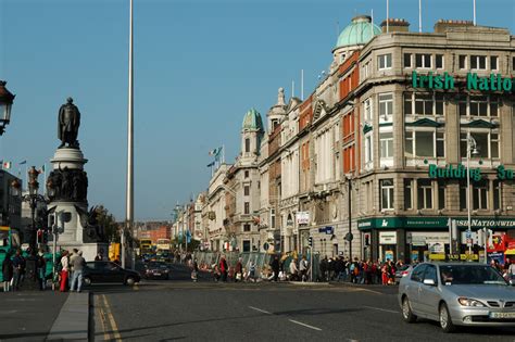 O'Connell Street, Dublin, Ireland / DUB Dublin - O Connell street with ...