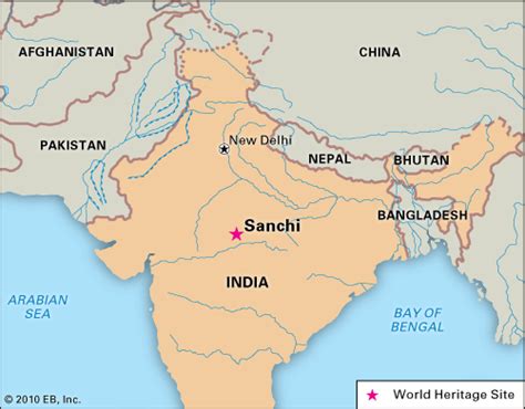 Where Is Sanchi In India Map - United States Map