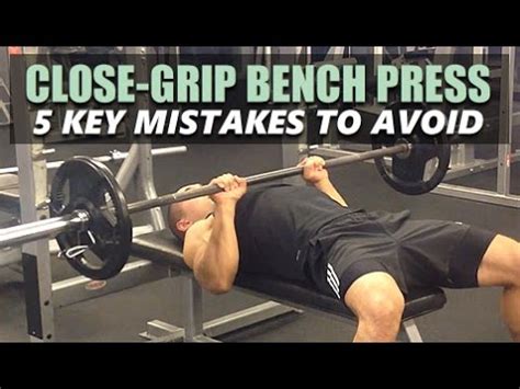 Close Grip The Bench Press - An Entire Guide With Form Tips - Workouts ...