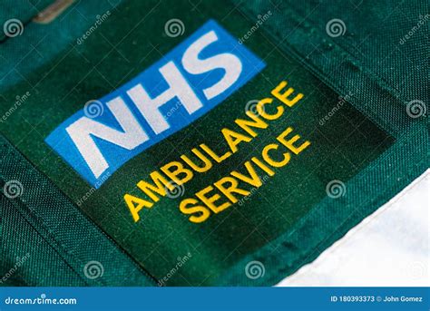 British Paramedics`s NHS AMBULANCE SERVICE Uniform Badge. Editorial Stock Photo - Image of ...