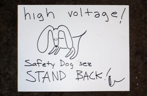 Safety Dog and Drawn Cartoon Safety Sign Used at the Shop - Etsy