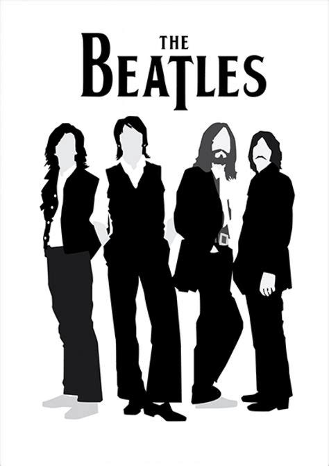 15 Beatles silhouettes ideas | beatles silhouette, beatles art, the beatles