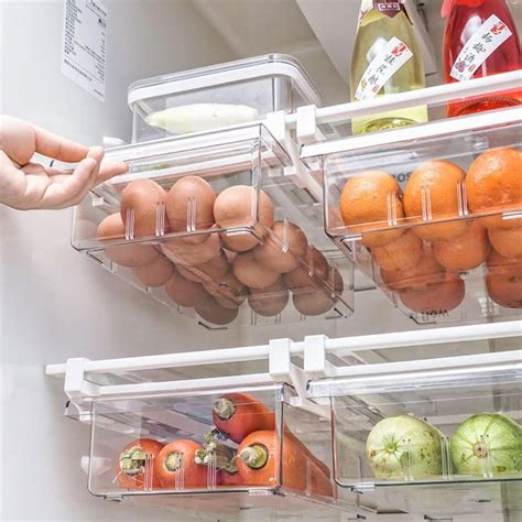 YekouMax Fridge Drawer Organizer, Refrigerator Organizer Bins, for ...