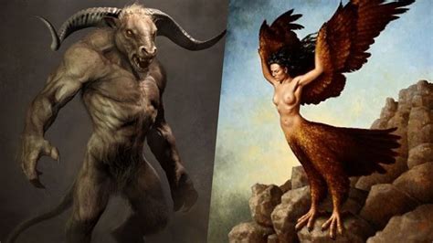 9 Strange Looking Half Human Half Animal Mythical Creatures - YouTube