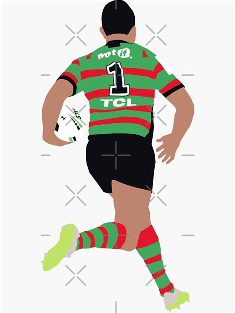 "Latrell Mitchell South Sydney Rabbitohs #1" Sticker by Rhys40 | Redbubble