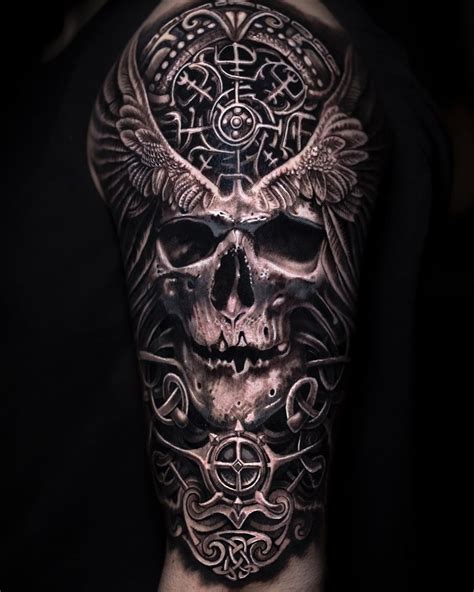 Viking Skull Tattoo Designs