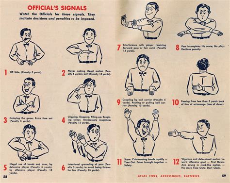 The Art of Football Officials’ Signals | Uni Watch