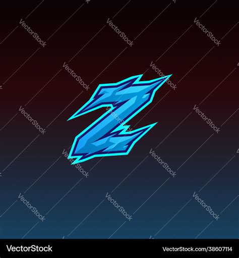 Initial z gaming esport logo design template Vector Image