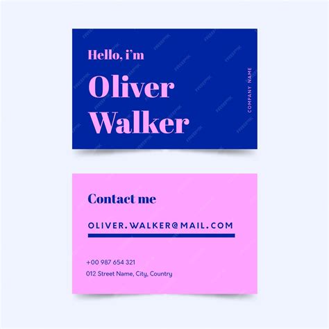 Free Vector | Colorful minimalist business card template