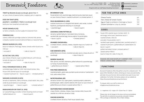 Brunswick Foodstore Restaurant Info and Reservations