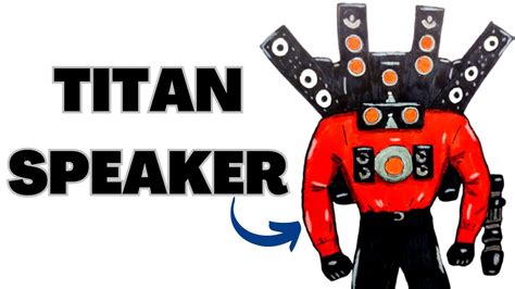 Cómo DIBUJAR al🔉TITAN SPEAKERMAN (Skibidi Toilet) How to DRAW TITAN SPEAKERMAN from SKIBIDI ...