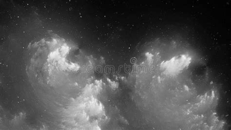 Nebula Black and White Background or Effect Stock Illustration - Illustration of light, energy ...