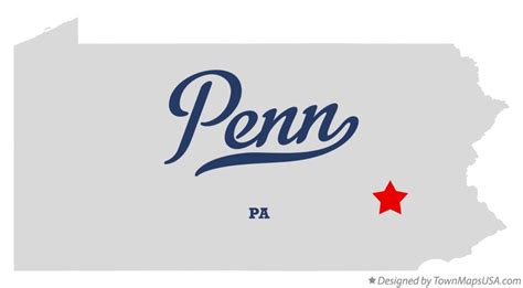 Map of Penn, Berks County, PA, Pennsylvania