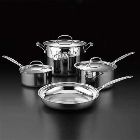 Cuisinart 7 Pieces Stainless Steel Cookware Set & Reviews | Wayfair