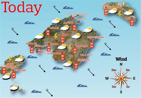 Weather in Mallorca today, live weather cams