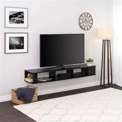 Modern Floating Tv Stand With Fireplace - img-solo