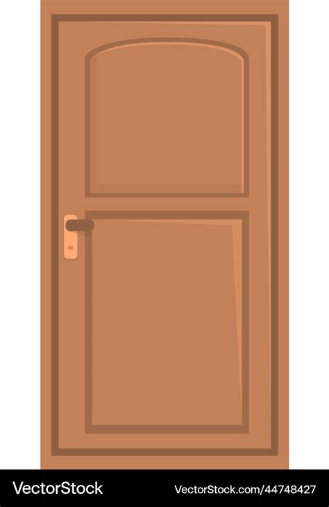 Open door icon cartoon exterior Royalty Free Vector Image