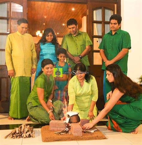 President Maithripala Sirisena Celebrating Sinhala New Year with his family [Images ...