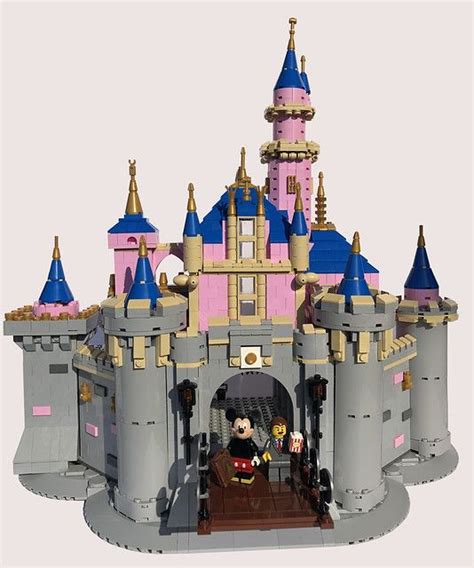 Sleeping Beauty Castle (1955) - LEGO MOC Lego Disney Castle, Disneyland Castle, Tokyo Disneyland ...