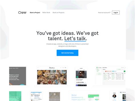 Crew Homepage by Charles Deluvio for Crew on Dribbble