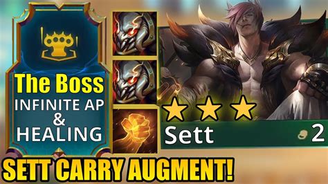 SETT THE BOSS CARRY AUGMENT IS INSANE!!! | Teamfight Tactics Set 9 ...