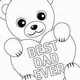 Free Printable Fathers Day Coloring Card And Page sketch template