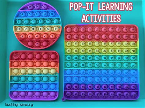 15 Ways to Use Pop It Fidget Toys for Learning - Teaching Mama