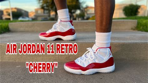 EARLY LOOK 2022! AIR JORDAN 11 "CHERRY" UNBOXING REVIEW & ON FEET YOU WILL LIKE THIS NEW COLOR ...