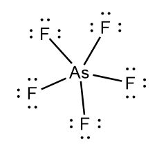 Determine the electron geometry of AsF$_5$. | Quizlet