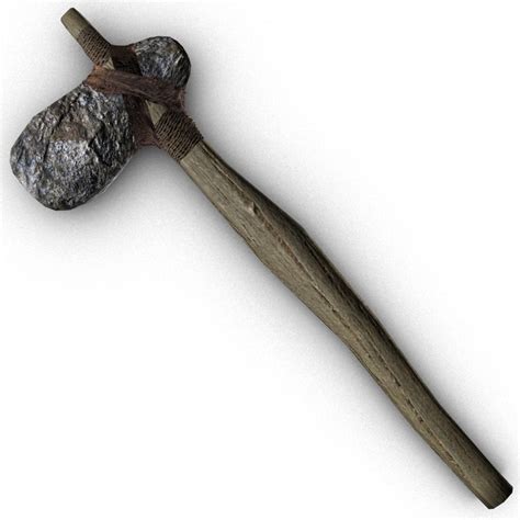 Stone-age hammer 3D model - TurboSquid 1397679