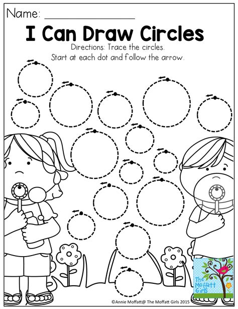 Circle Tracing Worksheet For Children English - Rocco Worksheet