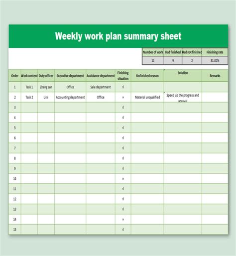 Excel Report Templates