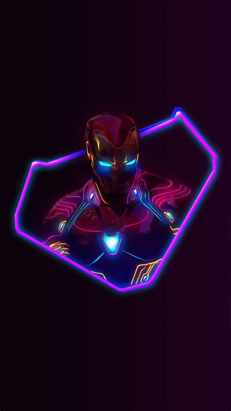 Neon Iron Man : marvelstudios