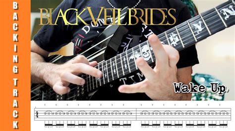 Black Veil Brides - Wake Up (Guitar Solo Backing Track + TABS) - YouTube