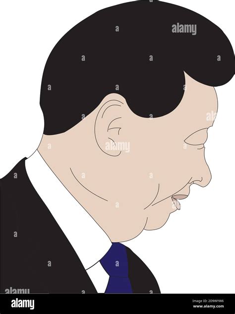 Worlds Leaders Vector Illustration of Xi Jinping - Leader of China ...