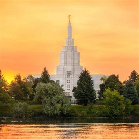 Idaho Falls Temple Joy Runneth Over - LDS Temple Pictures