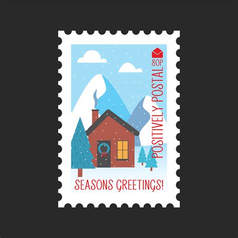 Christmas Postage Stamp Design