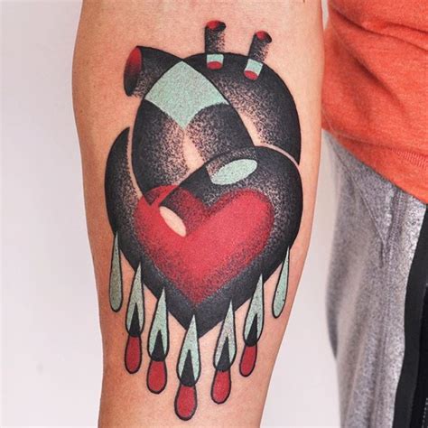 Abstract heart tattoo - Tattoogrid.net