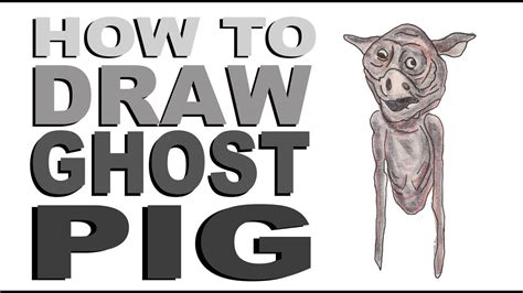 How to draw Ghost Pig (Trevor Henderson) - YouTube