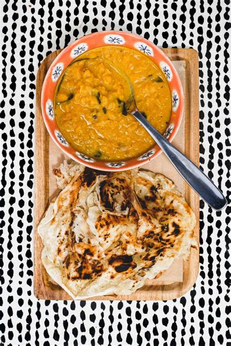 Roti Canai with Dhal | A perfect combination at cookeatworld.com