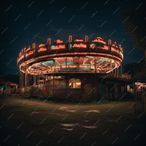 Premium AI Image | abandoned Amusement Park