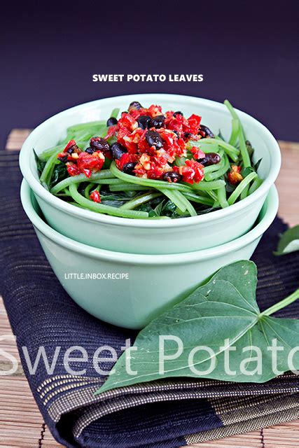 Little Inbox Recipe ~Eating Pleasure~: Sweet Potato Leaves Stir-Fry