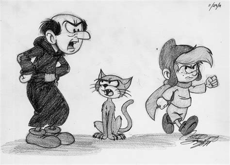 Image - Gargamel, Azrael, and Scruple Sketches - Smurfs.jpg | Smurfs ...