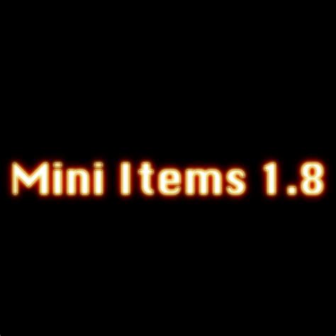 Mini Items! 1.8x Shrinked swords and more (BETA) Minecraft Texture Pack