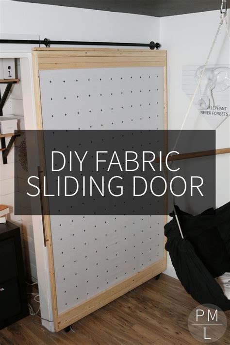 DIY Fabric Sliding Door - Petite Modern Life