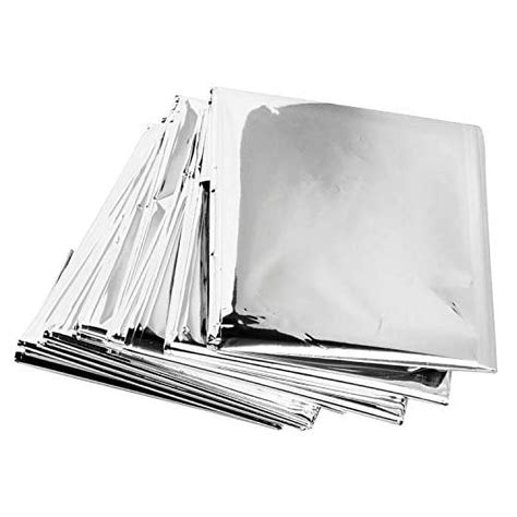 ASA Techmed Emergency Mylar Thermal Blanket, Foil Rescue Space Blanket - Silver - Designed for ...